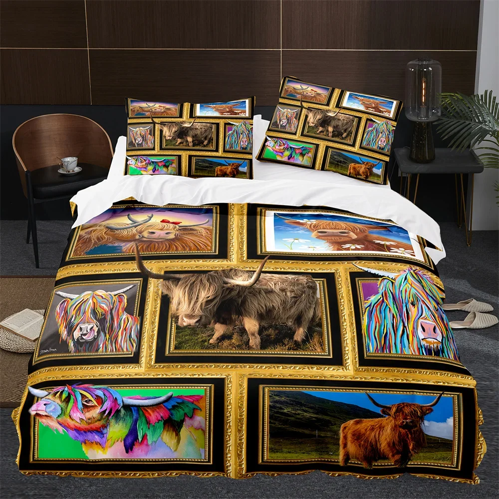 Highland Home Textiles - Хайлендская корова, крупный рогатый скот, фермерский