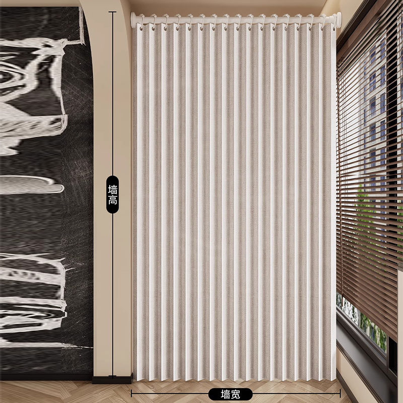 Home Textiles Curtains - Складная дверь-гармошка, выдвижная плиссированная перегородка, портативная