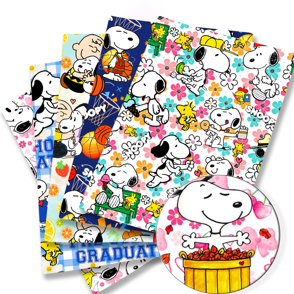Home Textiles Curtains - Ткань TAKARA TOMY Snoopy, 140x50 см,