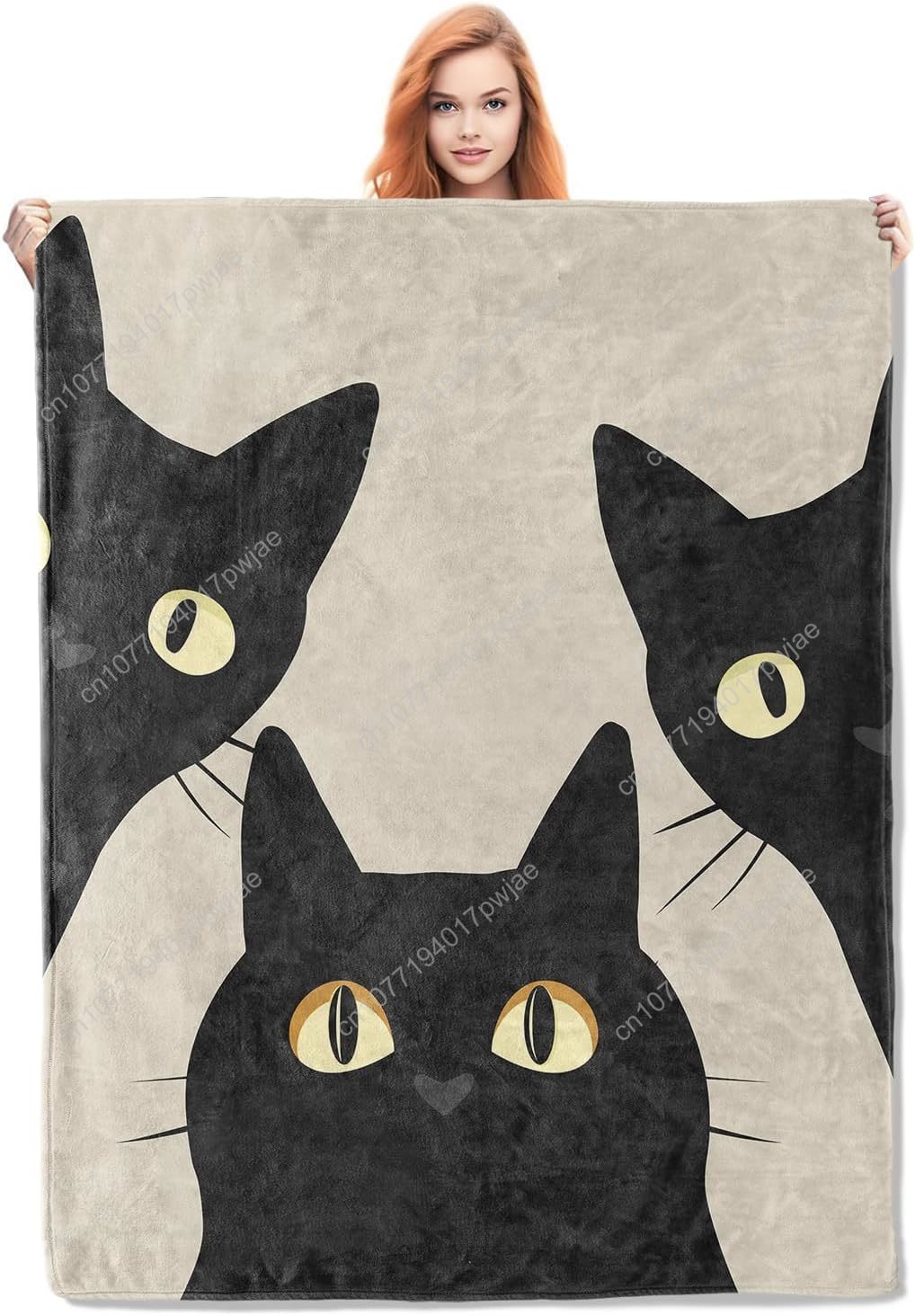Home Textiles Throw - Забавное одеяло с изображением кота, подарки