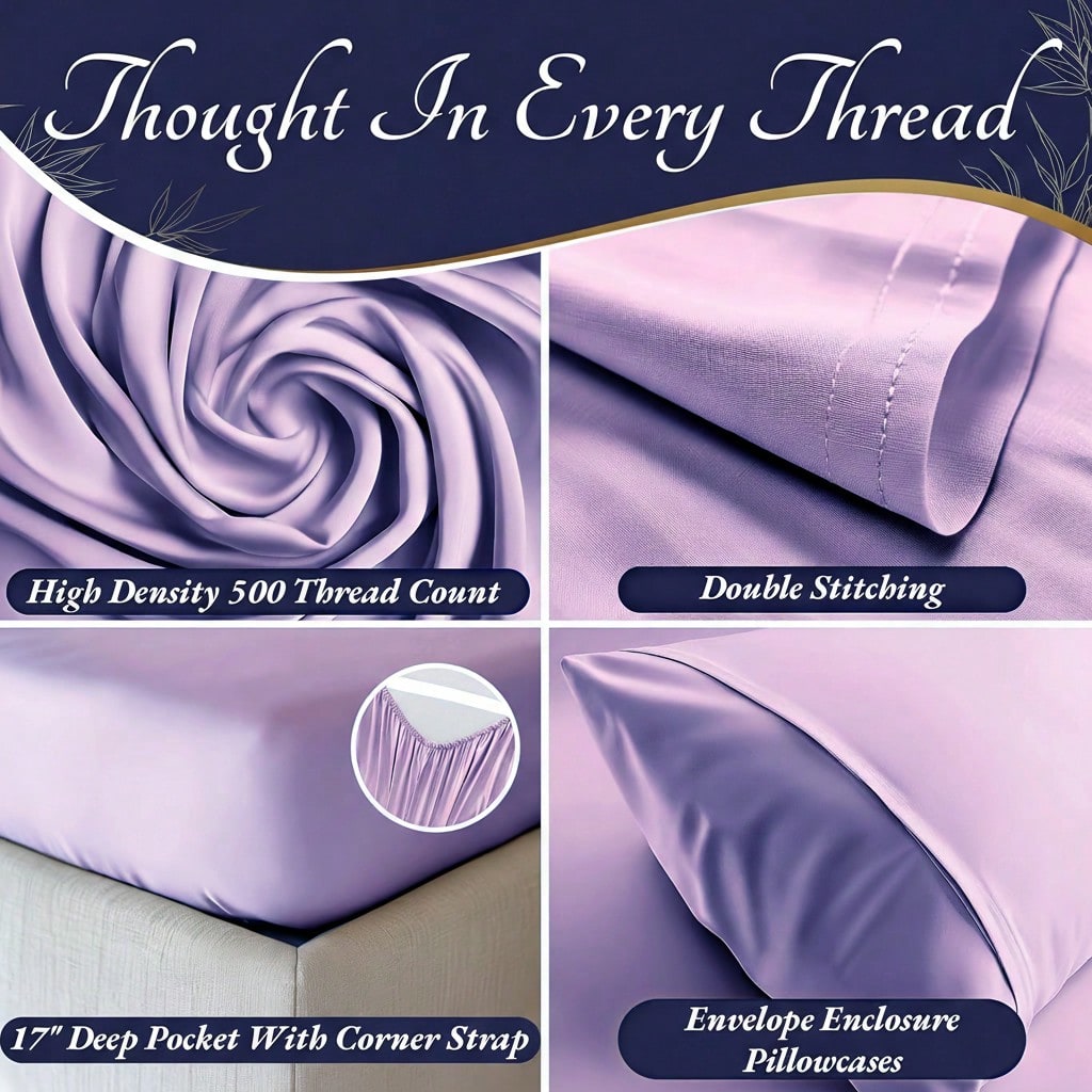 Fitted Sheet Deep - 4 предмета постельного белья из бамбука