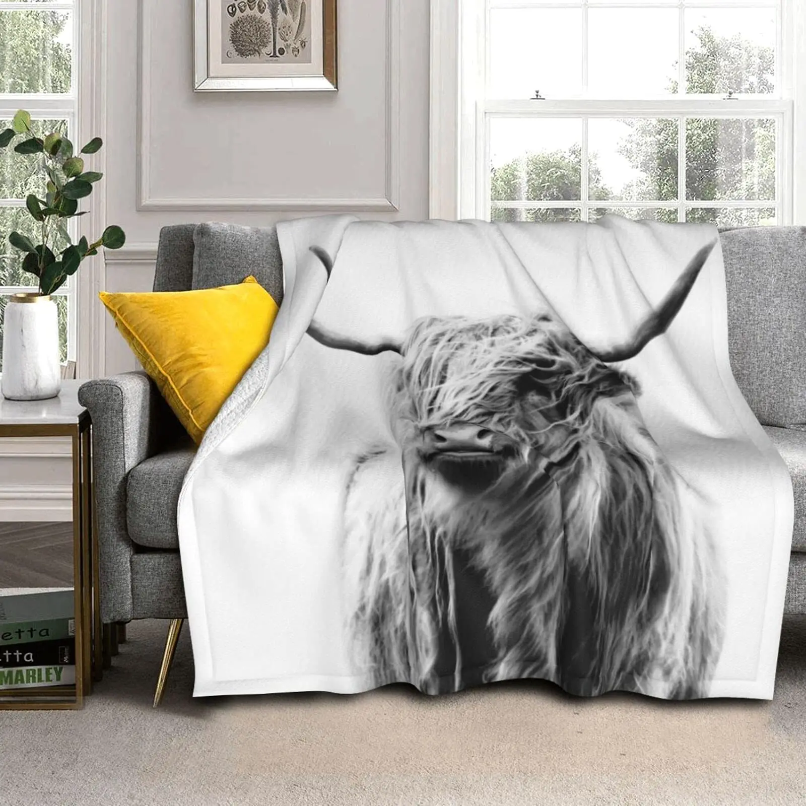 Одеяло с изображением коровы Х – обзор и цена Highland Home Textiles