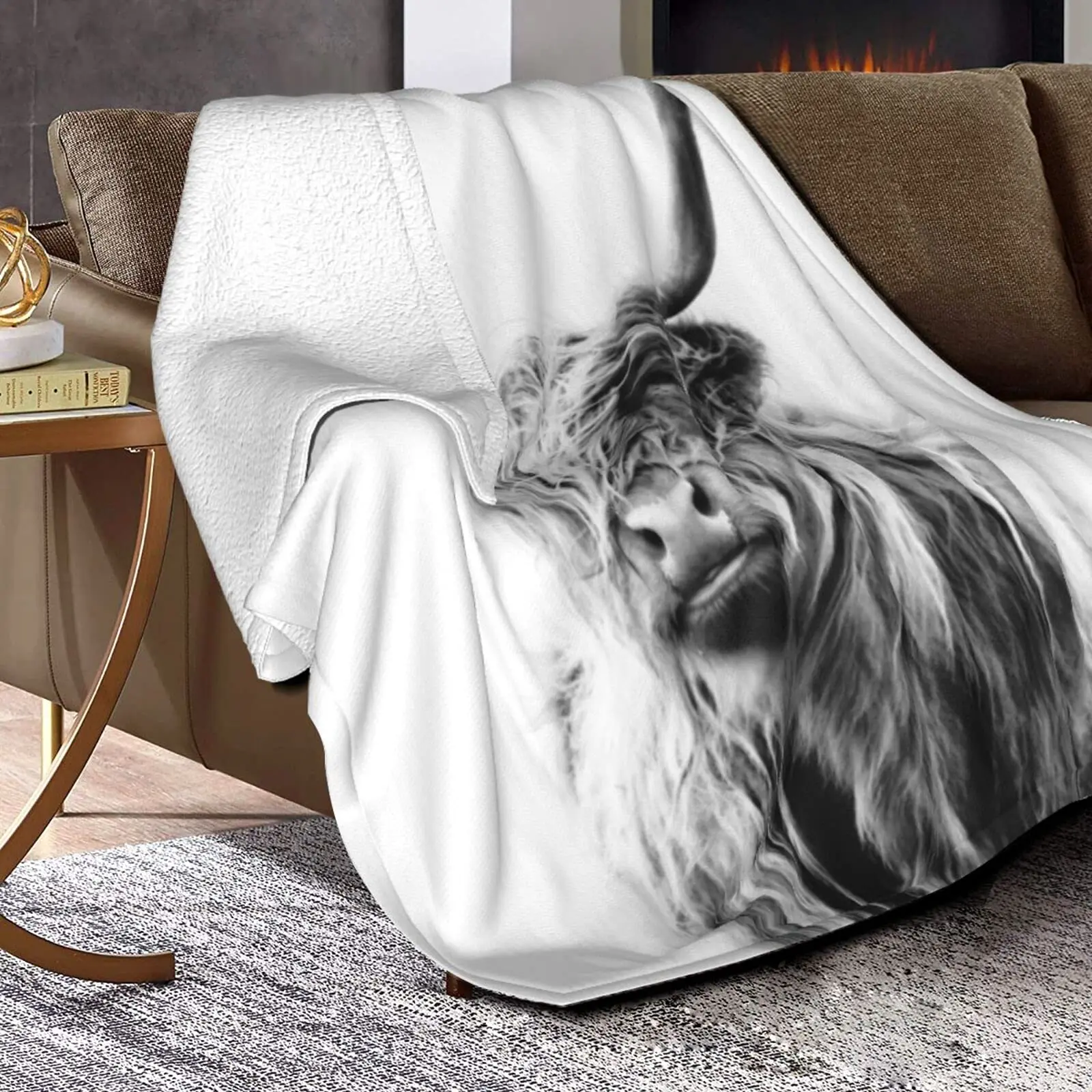 Одеяло с изображением коровы Х – обзор и цена Highland Home Textiles