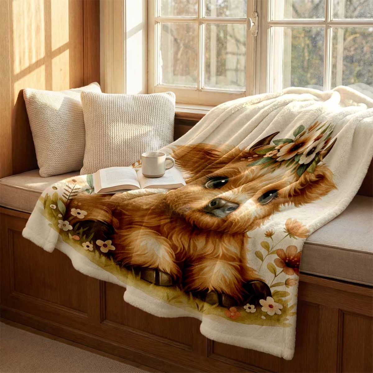 Милый плед из фланели с узором – обзор и цена Highland Home Textiles