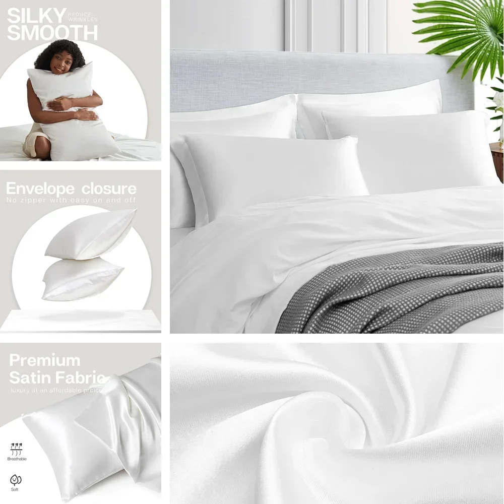 2-упаковка атласных наволочек  – обзор и цена Home Textiles Super Soft