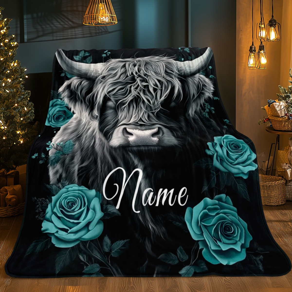 Персонализированный плед с изо – обзор и цена Highland Home Textiles