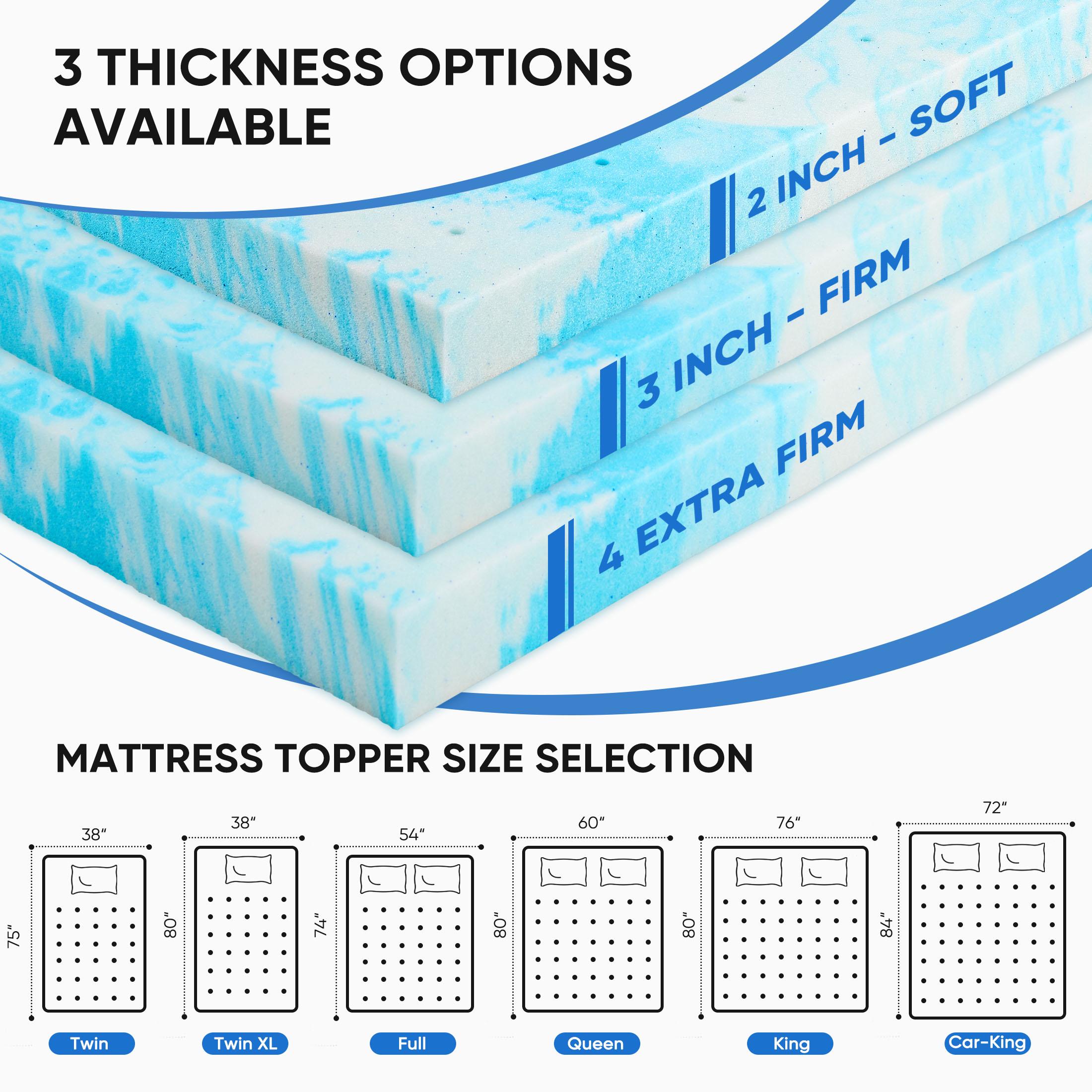 2-дюймовый охлаждающий гелевый – обзор и цена Memory Foam Topper