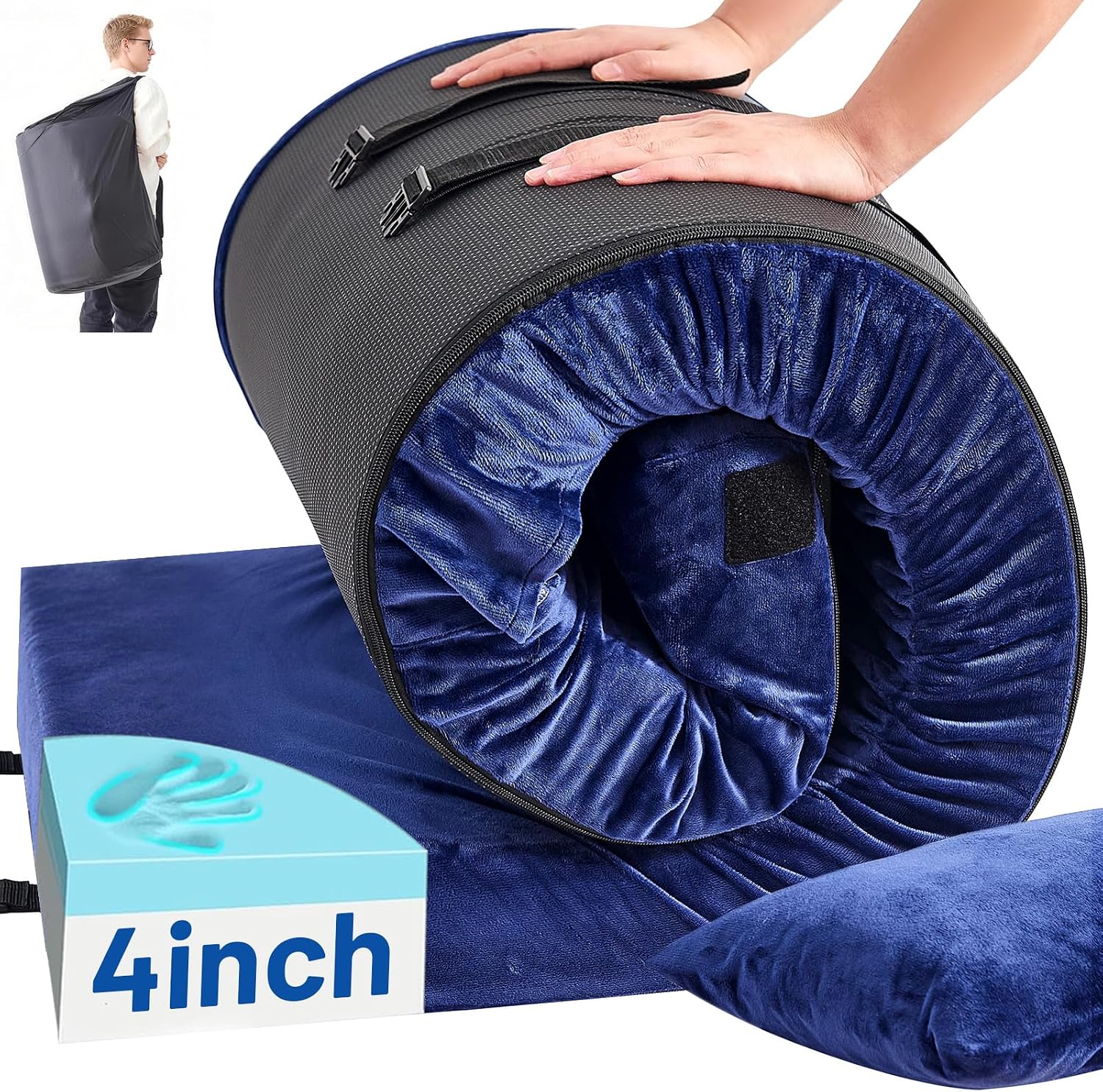Надувной матрас из пены с эффе – обзор и цена Memory Foam Topper