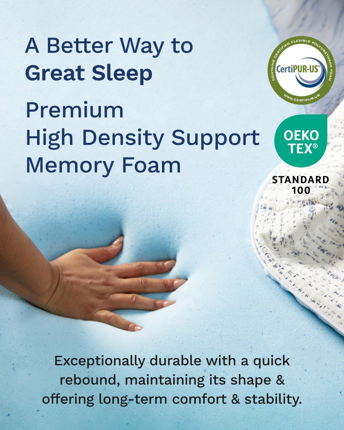 Наматрасник из пены с эффектом – обзор и цена Memory Foam Topper