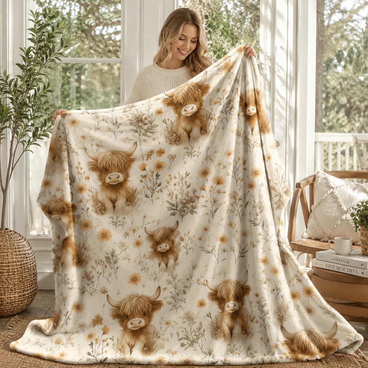 1 шт., винтажное одеяло из мяг – обзор и цена Highland Home Textiles