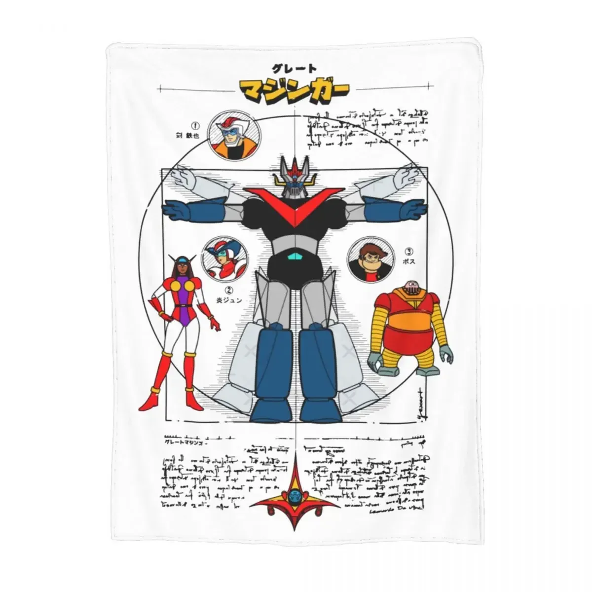 Плед-одеяло Mazinger Z Robot T – обзор и цена Home Textiles Super Soft