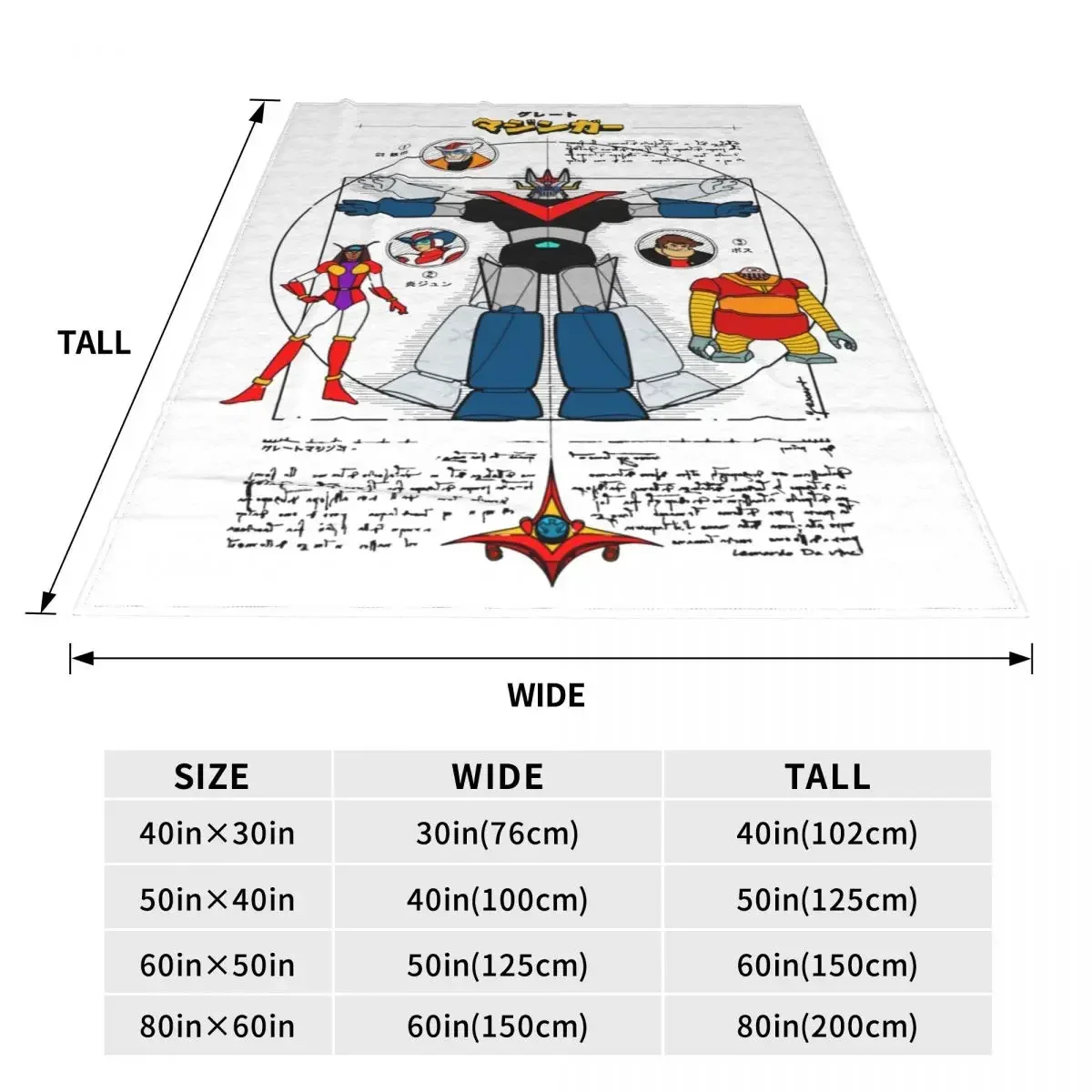 Плед-одеяло Mazinger Z Robot T – обзор и цена Home Textiles Super Soft